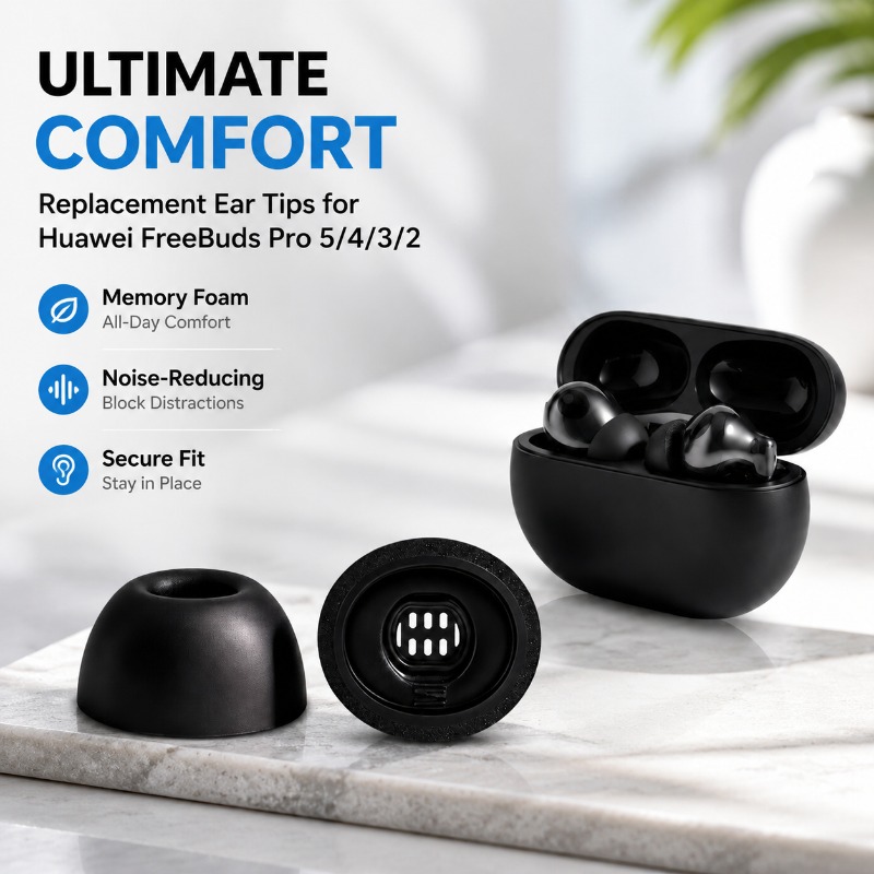 Earphone Foam Tip - Trójwarstwowe wkładki douszne z pianki memory