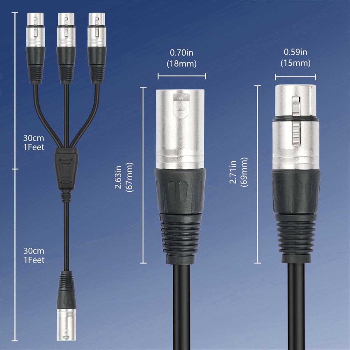(PQWN) Kabel rozdzielający XLR – Audio Splitter Y recenzja i cena