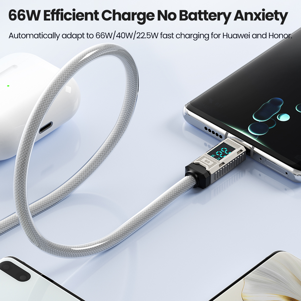 Kabel USB-C Toocki PD 66W 6A z – Usb C Earphone recenzja i cena