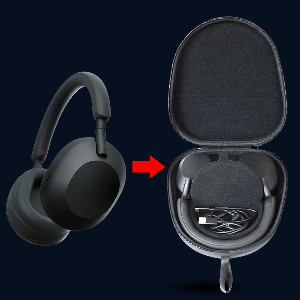 Twardy futerał podróżny EVA, o – Sony Headphone Wh-1000Xm5 recenzja i cena
